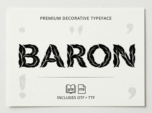 Baron: A Display Typeface for Commanding Attention