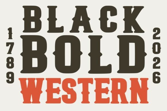 Black Bold Western: A Typeface with Authentic Frontier Spirit