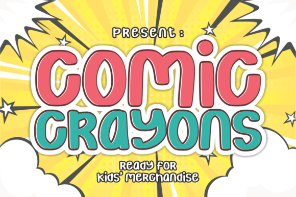 Comic Crayons: Bold Typography for Playful, High-Impact Designs