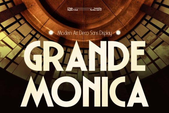 Grande Monica: The Modern Art Deco Display Typeface