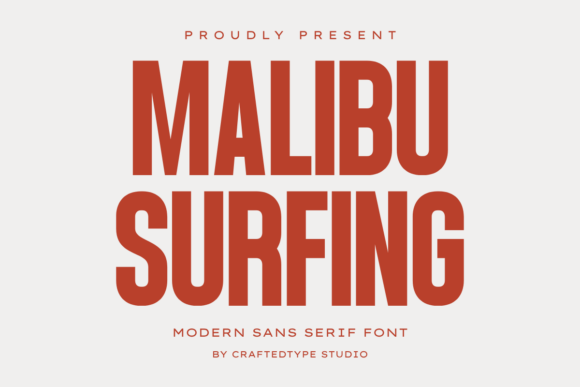 Malibu Surfing: A Typeface for Bold, Coastal-Inspired Branding