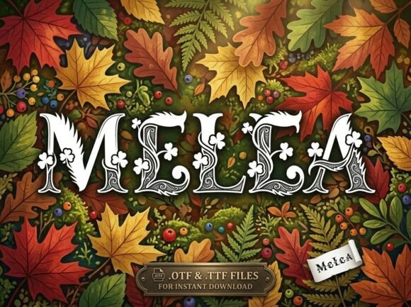 Melea: A Decorative Display Font for Headlines That Command Attention