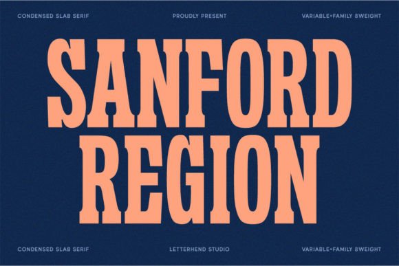 Sanford Region: A Premium Font for Bold Branding