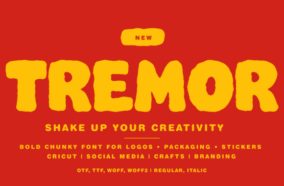 TREMOR: A Bold Display Font for Eye-Catching Designs