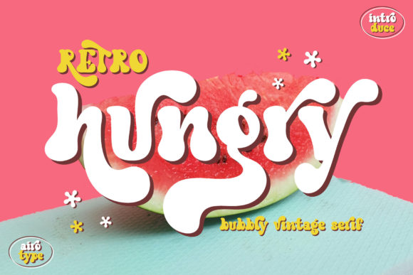 Unleash Groovy Creativity with the Retro Hungry Font